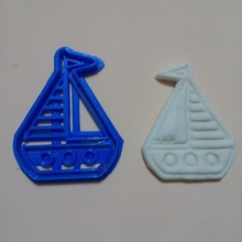 sailboat boat marine cookie cutter cookies home crackers kitchen seafarer 3d print model - Mito3D