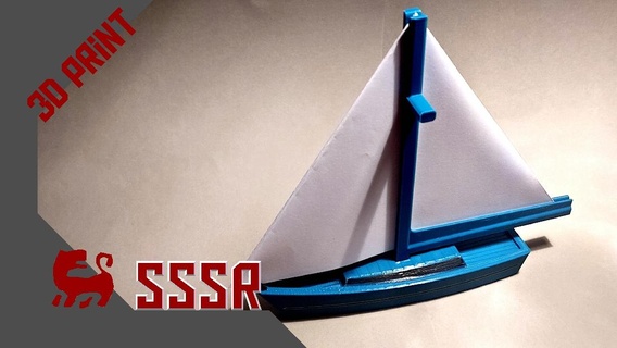 sailboat memo stand 3d print model - Mito3D