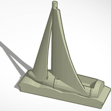 sailing boat water 3d print model - Mito3D
