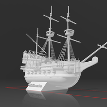 sailing boat art ship pirate miniscale mini scale 3d print 3d print model - Mito3D