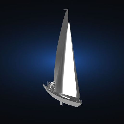 sailing yacht 3D print model - Mito3D