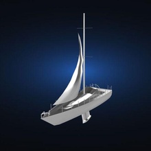 sailing yacht 3d print model - Mito3D