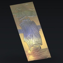 bord de mer en bateau l'art 3d print model - Mito3D