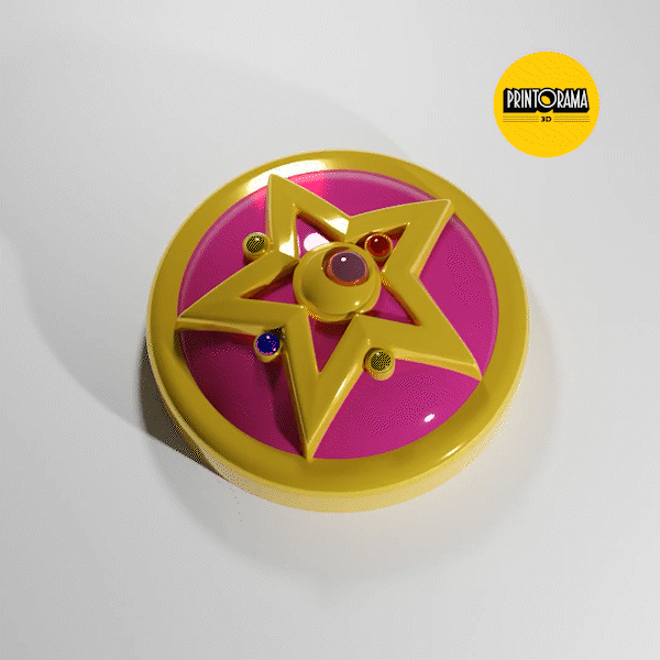 sailor moon - brooch button amine toy star retro japan 3D print model - Mito3D