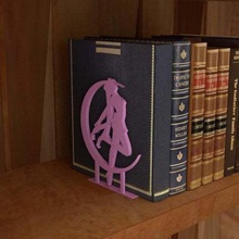 sailor moon bookends home household sailormoon reading book anime 3d print model - Mito3D