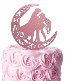 sailor moon cake topper cake topper happy birthday cake cake happy complies birthday sailor moon sailor party  3d print model - Mito3D