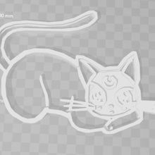 5 sailor moon kurabiye kalıbı paket ev cookiecutter kalıp biscuit jannie kedi blackcat hadi ay savaşçısını anime kol 3d print model - Mito3D