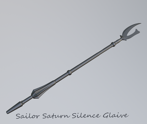 sailor saturn's silence glaive 3d print anime moon saturn cosplay toy modular 3d print model - Mito3D