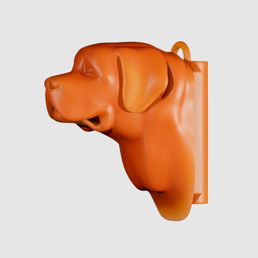 saint bernard keychain 3dprint saintbernard 3D print model - Mito3D