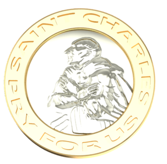 Saint Charles Borromée médaille carlos 3d print model - Mito3D