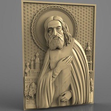 saint routeur cnc art chrétien catholique 3d print model - Mito3D