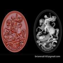 saint george killing dragon 3d stl model cnc router engraver relief cappadocian greek jewelry pendant catalonia aspire cross christian germany prussia catholic house decor 3 axis man christianity catholicism models sculptures 3d print model - Mito3D