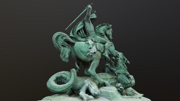 saint george sao jorge art 3d print model - Mito3D