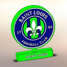 Saint Louis bureau ornement logo sports équipe cdl Football club réussite udg udeg Mexique Jalisco football guadalajara Université Lions 3d print model - Mito3D