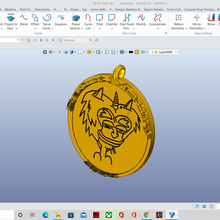 saint maury pendant big mouth jewelry 3d print model - Mito3D