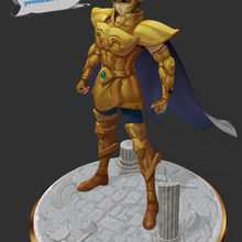 saint seiya - aiolia cavaliere d'oro di leo gioco zodiac oro cavalieri polena giocattolo 3d print model - Mito3D