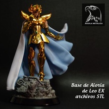 Saint seiya aioria Leo aiolia base 3d impression archivos stl 3d print model - Mito3D