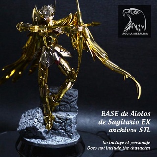 saint seiya - base aiolos sagittarius 3d print stl files Various of aioros myth cloth ex 3d print model - Mito3D
