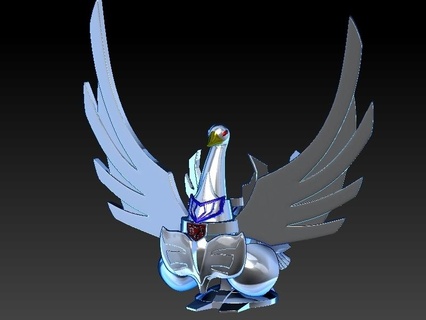 saint seiya - object bronze swan myth cloth Game 3d print model - Mito3D