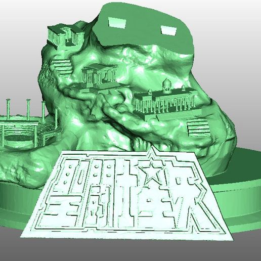 aziz Seiya 12 evler tapınaklar 3D print model - Mito3D