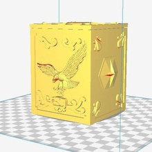 saint seiya aguila plata caixa jogo chaveiro 3d print model - Mito3D