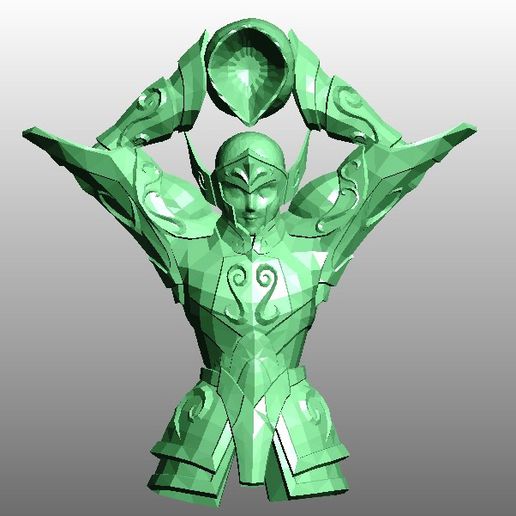 Saint seiya d'or armure objet mode camus Verseau 3D print model - Mito3D