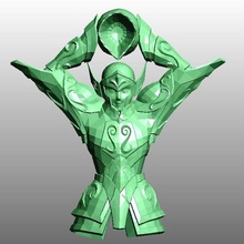 saint seiya golden armor object mode camus aquarius 3d print model - Mito3D