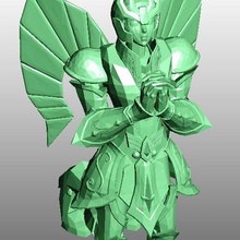 santo seiya d'oro armatura oggetto modalità dubbio Vergine 3d print model - Mito3D