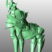 saint seiya golden armor object mode shura capricorn 3d print model - Mito3D