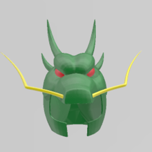 saint seiya helmet dragon easy print 3d print model - Mito3D