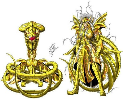 santo seiya prossimo dimensione oro santi armatura ofiuco gioco zodiaco diorama oggetto totem ophious 3d print model - Mito3D