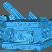 Santo seiya ofuscado pedestal 3d print model - Mito3D