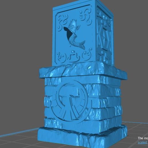 saint seiya pedestal cuadro juego 3D print model - Mito3D