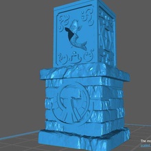 saint seiya pedestal de caixa jogo 3d print model - Mito3D