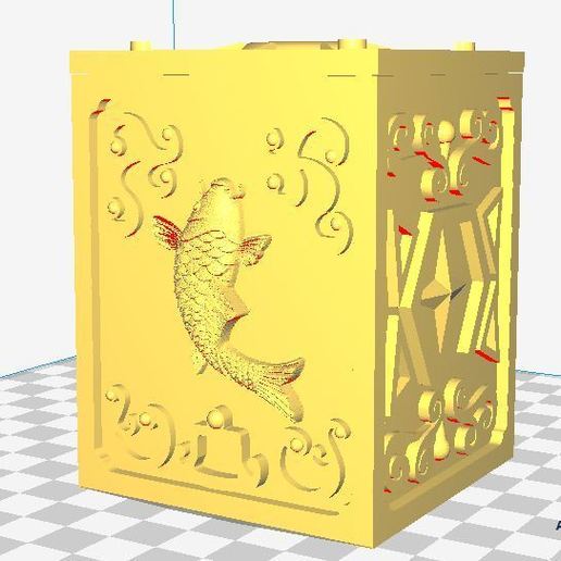 saint seiya piscis encadré v 2 jeu 3D print model - Mito3D