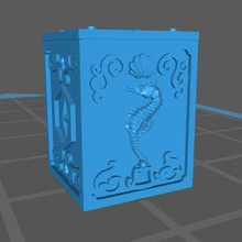 saint seiya poseidón dragón marino cuadro juego 3d print model - Mito3D