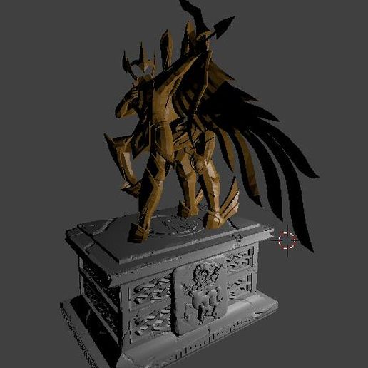 saint seiya saguitario nuevo pedestal 3D print model - Mito3D