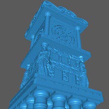 saint seiya torre reloj santuario gioco 3d print model - Mito3D