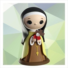 santo Teresa criança Jesus religioso imagem decoração religião arte 3d print model - Mito3D