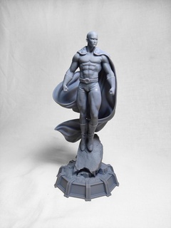 saitama 1 soco homem muscular versão arte anime Super heroi Homem só realista 3d print model - Mito3D