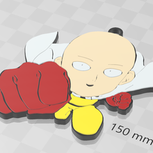 saitama punch man key ring 3d print model - Mito3D