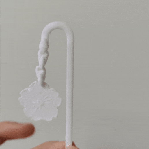 sakura bookmark tool chain book 3D print model - Mito3D