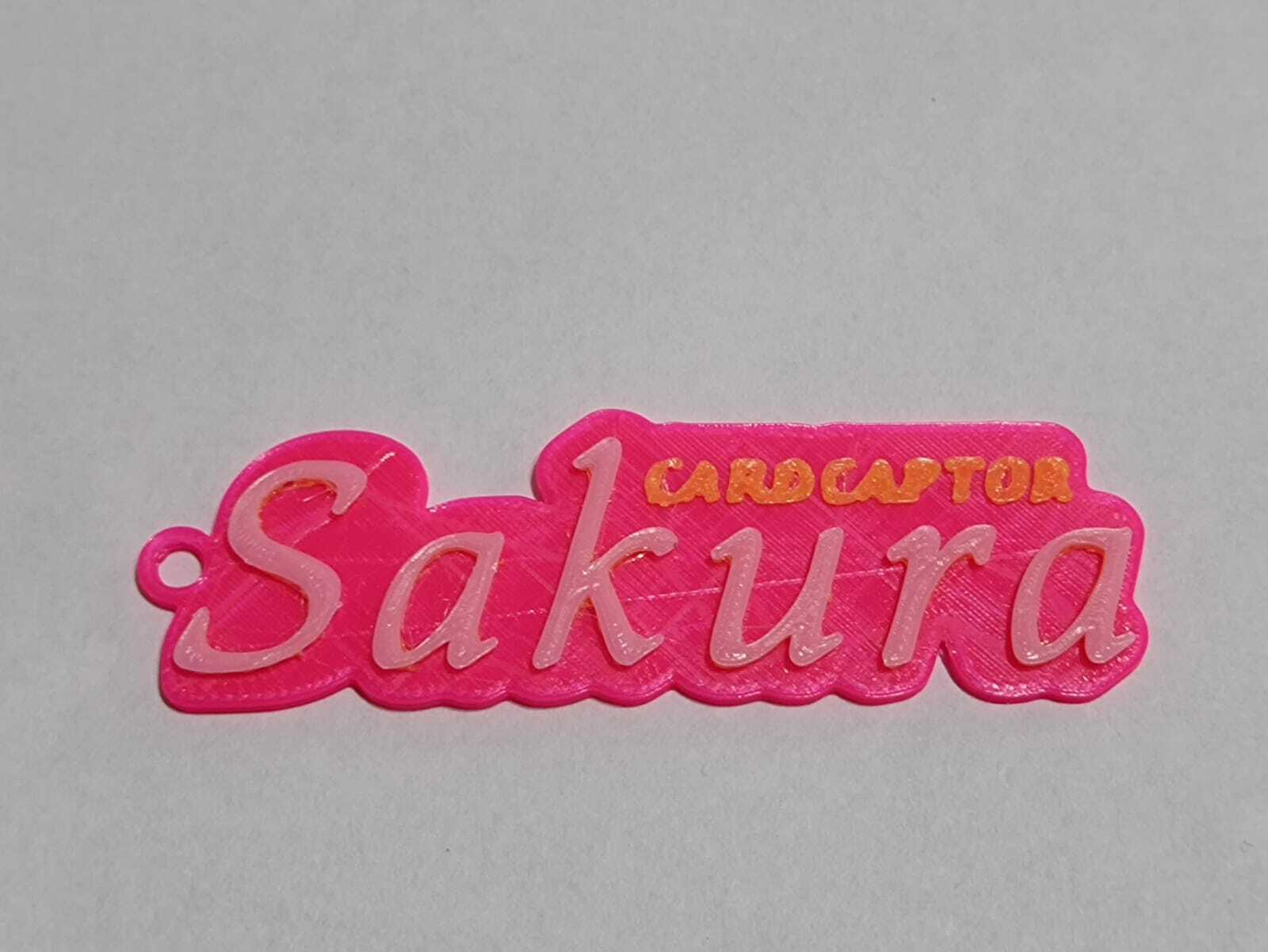 Sakura Karte Fänger Anime Schlüssel Ring Ringe Schlüsselbund 3D print model - Mito3D
