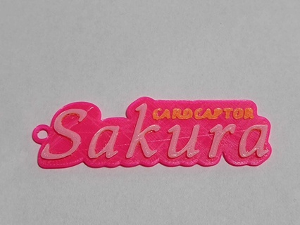 Sakura kart esir anime anahtar yüzük yüzükler anahtarlık 3d print model - Mito3D