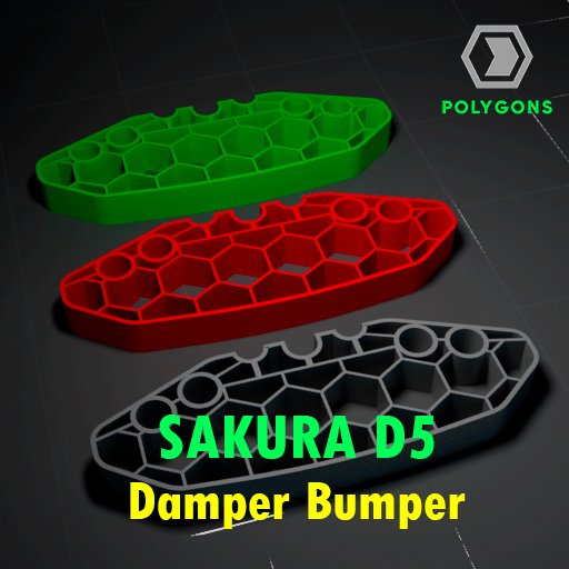 sakura d5 damper bumper rc drift mr rr hobby upgrade 1 10 scale 3D print model - Mito3D
