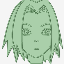 Sakura Haruno Gesicht Plätzchen Cutter Werkzeug 3d print model - Mito3D