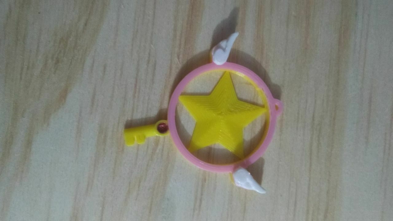 Sakura clé carte ravisseur porte clés anime 3D print model - Mito3D