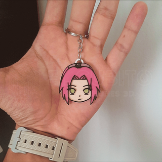 Sakura anahtarlık Naruto anime Boruto Chibi Şirin 3d print model - Mito3D