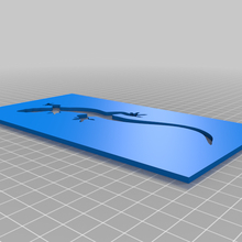 salamander lizard stencil tool airbrush 3d printing 3d print model - Mito3D
