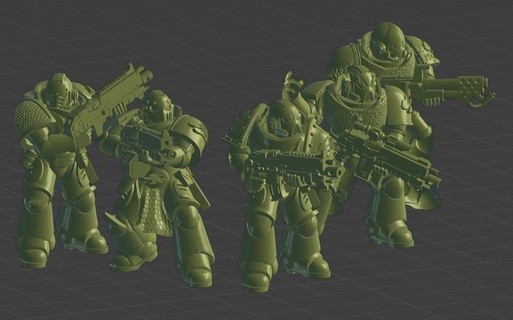 semender Uzay askerler 5 Warhammer 40000 uzay gemisi Uzay askerler semenderler Primaris 3d print model - Mito3D